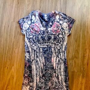 Rose tattoo tissue top.